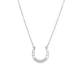 18" Engravable Stainless Steel Horseshoe Necklace