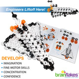 Brain Flakes Space Shuttle Building Set & Instruction Book