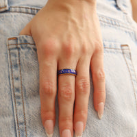 18k Gold PVD Coated Mood Band With Stars And Moons Stainless