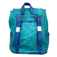 Embroidered Horse Western Brown Leather Backpack