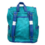 Embroidered Horse Western Brown Leather Backpack