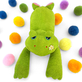 Green Frog Plush Sleeping Pillow (39" / 100 cm) Furry Gift