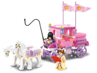 Girl's Dream Royal Carriage Building Brick Kit (137 Pcs)