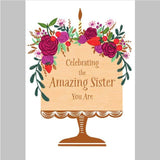 Birthday Sister | Birthday Greeting Card for Sister