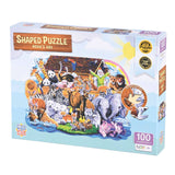 NOAHS ARK SHAPED PUZZLE 100 PIECES