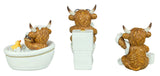 Highland Cow Powder Room 3 Ast