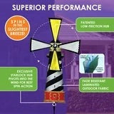 21” Lighthouse garden spinner