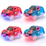 4-Piece Battery-Powered Light-Up Racing Car Set