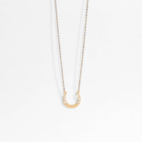 18" Engravable Stainless Steel Horseshoe Necklace