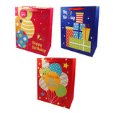 Happy Birthday Gift Bags – Glitter Front