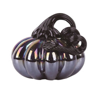Small Glass Oil Slick Pumpkin