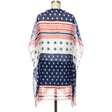 Americana Star Printed Kimono Cardigan