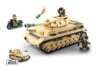 WWII Panzer IV 2-in-1 Tank Building Brick Kit (543 Pcs)