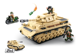 WWII Panzer IV 2-in-1 Tank Building Brick Kit (543 Pcs)