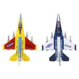 7" F-16 Diecast Jet 6Pc/Display