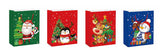 Christmas Gift Bag, Glitter Finishing in Front side. Asst