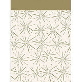 Jumbo Gift Bag, Gold Starbursts