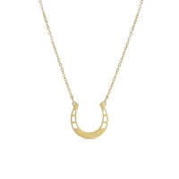 18" Engravable Stainless Steel Horseshoe Necklace