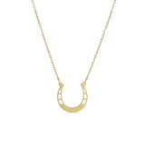 18" Engravable Stainless Steel Horseshoe Necklace