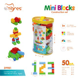 Construction Set "Mini Blocks" 50 el, Tigres