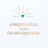 College Graduation Congratulations Card with Diploma Design