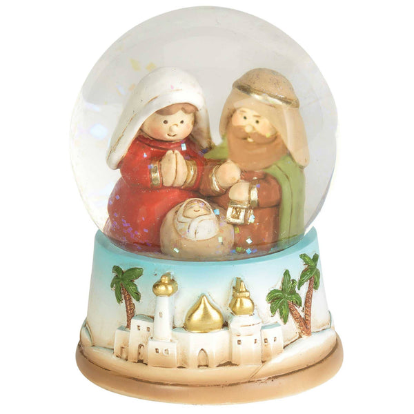 HOLY FAMILY WATER GLOBE 3.5"H