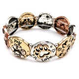 I Love Dog Paw Stretch Bracelet