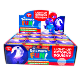 So Much Fun! Squishy Light Up Octopus Boxed Toy - 12/Display