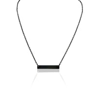 Blank Polished Bar Stainless Steel Necklace: Stainless