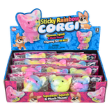 2.75" STICKY RAINBOW CORGI
