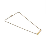 Blank Polished Bar Stainless Steel Necklace: Rose