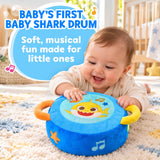 Baby Shark Plush Drum Blue - Soft Musical Baby Toy