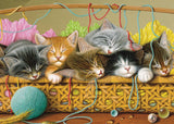 Kittens in Basket (tray) 35pc puzzle