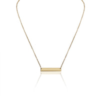 Blank Polished Bar Stainless Steel Necklace: Rainbow