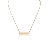 Blank Polished Bar Stainless Steel Necklace: Rainbow