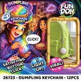 Fun Doh Dumpling Light-Up Click Fidget Keychain