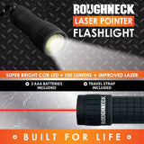 Roughneck LED Laser Pointer Flashlight - 6/Display