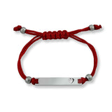 Engravable Cutout Heart Friendship Curved Bar Bracelet