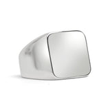Stainless Steel Polished Blank Signet Ring