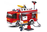 Fire Truck Water-Tank Building Brick Kit (343 Pcs)