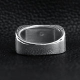 Detailed Cross Stainless Steel Ring