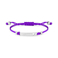 Engravable Cutout Heart Friendship Curved Bar Bracelet