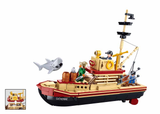 Model Bricks The Great Shark Boat Building Brick Kit 592 pcs