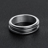 Highly Polished Stainless Steel Grooved Spinner Center Ring