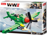 WW2 Allied Fighter Plane Building Brick Kit (170 pcs)