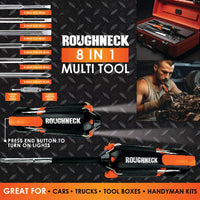 Roughneck Multi-Tool 8-In-1 with Lights - 6 Piece Display