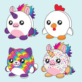 Smoosh Pets Soft Squishy Plush Ball Assortment - 12/Display
