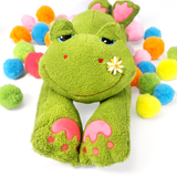 Green Frog Plush Sleeping Pillow (39" / 100 cm) Furry Gift