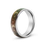 Mood Band With Stars And Moons Stainless Steel Ring