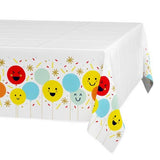 Disposable Table cloth – Rectangular Smiley Balloon Border